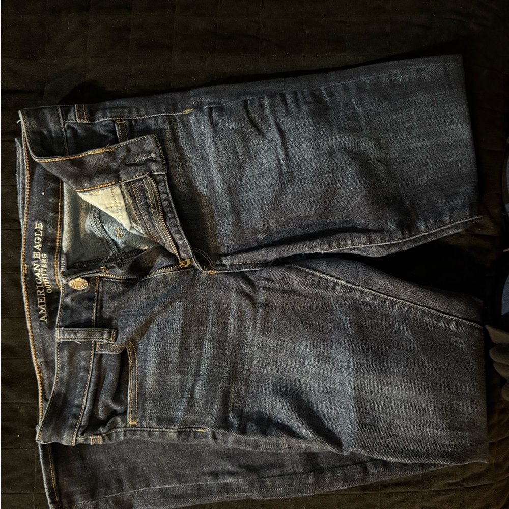 American Eagle Outfitters Women's Dark Blue Jeans